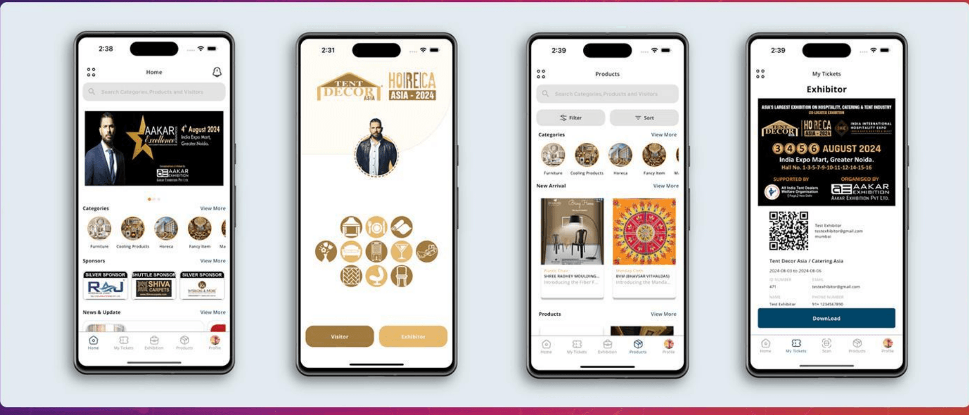 Mobile App Development — Aakar Exhibition App